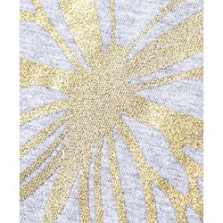Pine Kids Full Sleeves Bio Wash Frock Butterfly Glitter Print - Grey