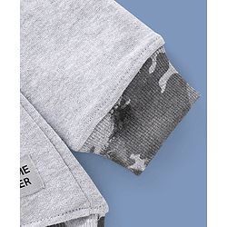 Pine Kids Full Sleeves Bio Wash Sweatshirt Hype Print - Grey