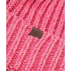 Pine Kids Cap Gloves & Muffler with Pom Pom Solid Color Pink - Diameter 12 cm