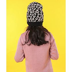 Pine Kids All Over Jacquard with Sherpa Lining Cap Gloves & Snood Pack of 3 - Black