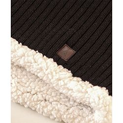 Pine Kids All Over Jacquard with Sherpa Lining Cap Gloves & Snood Pack of 3 - Black