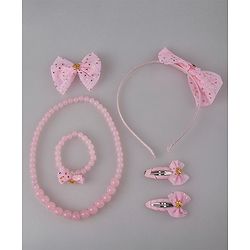 Pine Kids Jewellery Set Free Size Pack of 6 - Pink