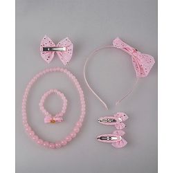 Pine Kids Jewellery Set Free Size Pack of 6 - Pink