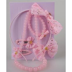 Pine Kids Jewellery Set Free Size Pack of 6 - Pink