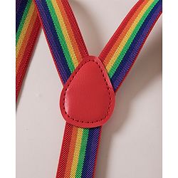 Pine Kids Free Size Bow and Suspender Set - Multicolour