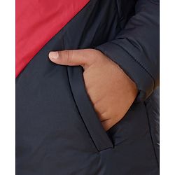 Pine Kids Full Sleeves Color Block Hooded Jacket - Red