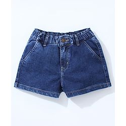 Pine  Kids Mid Thigh Shorts - Blue