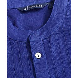 Pine Kids Full Sleeves Kurta & Pyjama - Blue White