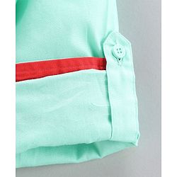 Pine Kids Full Sleeves Shirt Solid Color  - Green