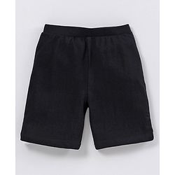 Pine Kids Anti-microbial & Biowashed Cotton Lycra Shorts Soild - Pink Black