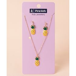 Pine Kids Pineapple Shaped Jewellery Set - Yellow