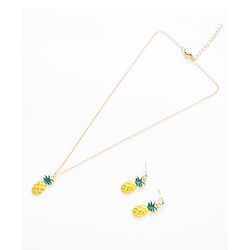 Pine Kids Pineapple Shaped Jewellery Set - Yellow