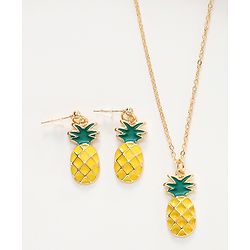 Pine Kids Pineapple Shaped Jewellery Set - Yellow