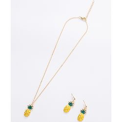Pine Kids Pineapple Shaped Jewellery Set - Yellow