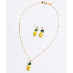 Pine Kids Pineapple Shaped Jewellery Set - Yellow