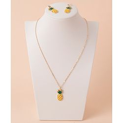 Pine Kids Pineapple Shaped Jewellery Set - Yellow