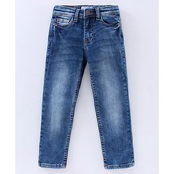 Pine Kids Full Length Enzyme Wash Denim Jeans - Blue
