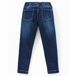 Pine Kids Full Length Enzyme Softner Wash Pull Up Denim Jeans - Blue