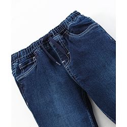 Pine Kids Full Length Enzyme Softner Wash Pull Up Denim Jeans - Blue