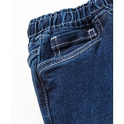 Pine Kids Full Length Enzyme Softner Wash Pull Up Denim Jeans - Blue