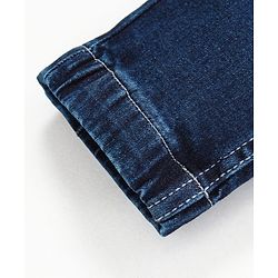 Pine Kids Full Length Enzyme Softner Wash Pull Up Denim Jeans - Blue