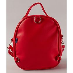Pine Kids Sling Bag With Black Bow - Red