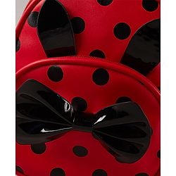 Pine Kids Sling Bag With Black Bow - Red