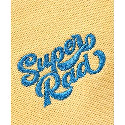 Pine Kids Half Sleeves Bio-Wash Tee Super Rad Embroidery - Yellow Blue
