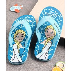 Pine Kids Frozen Printed Flip Flop - Aqua