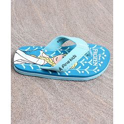 Pine Kids Frozen Printed Flip Flop - Aqua