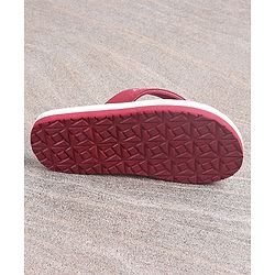 Pine Kids Flip Flops Elsa Print - Maroon Blue