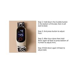 Pine Kids Digital Watch - White