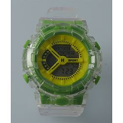 Pine Kids Free Size Digital Watch - Yellow