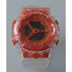 Pine Kids Free Size Digital Watch - Orange