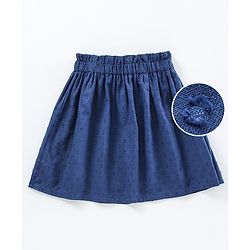 Pine Kids Mid Thigh Dobby Skirt - Blue