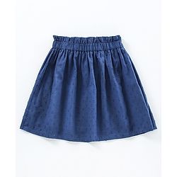 Pine Kids Mid Thigh Dobby Skirt - Blue