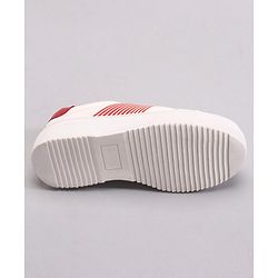 Pine Kids Casual Elasticated Lace Closure Shoes with Chunky Sole - White Royal Blue