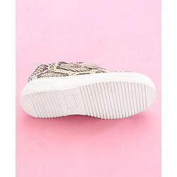 Pine Kids Casual Shoes Animal Print - White Black