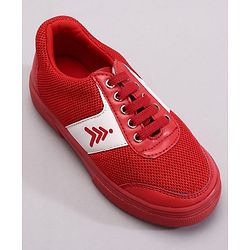 Pine Kids Casual Elasticated Lace Closure Chunky Shoes - Red
