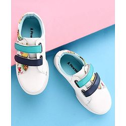 Pine Kids Casual Shoes Floral Print - White