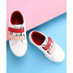 Pine Kids Casual Shoes - White Red