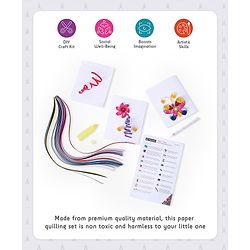 Pine Kids Swirl N Twirl Paper Quilling DIY Kit - Multicolour