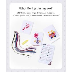 Pine Kids Swirl N Twirl Paper Quilling DIY Kit - Multicolour