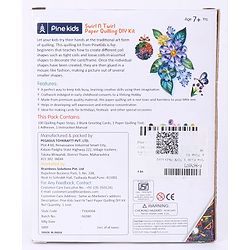 Pine Kids Swirl N Twirl Paper Quilling DIY Kit - Multicolour