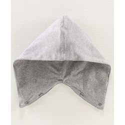Pine Kids Full sleeves Hooded Indigo Checked Shirt - Brown