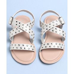 Pine Kids Party Wear Sandals - Silver