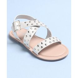 Pine Kids Party Wear Sandals - Silver