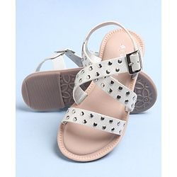 Pine Kids Party Wear Sandals - Silver