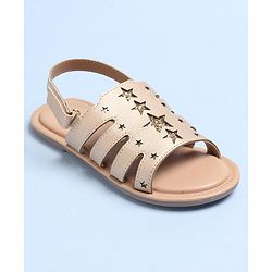 Pine Kids Party Wear Sandals - Golden
