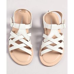 Pine Kids Sandals With Velcro Closure - Brown